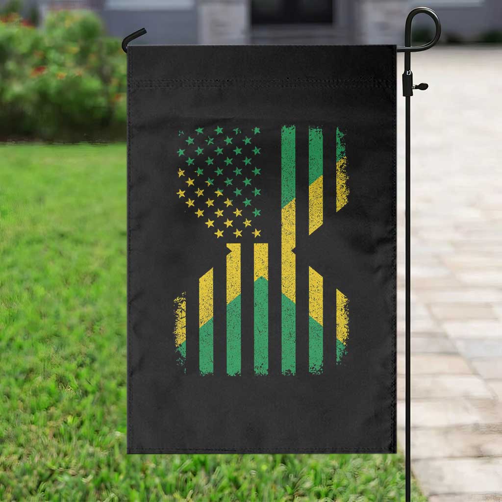 Jamaican American Distressed Patriotic Flag Garden Flag - Wonder Print Shop