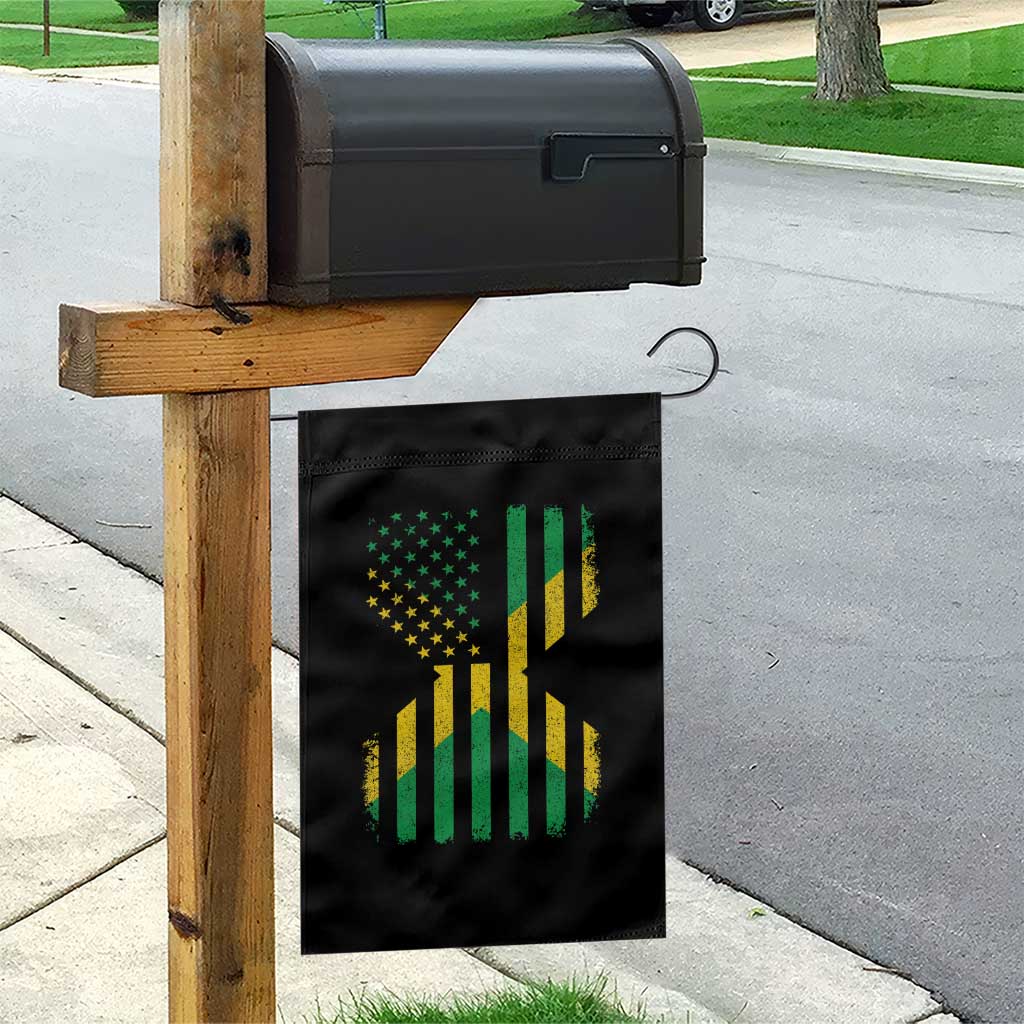 Jamaican American Distressed Patriotic Flag Garden Flag - Wonder Print Shop