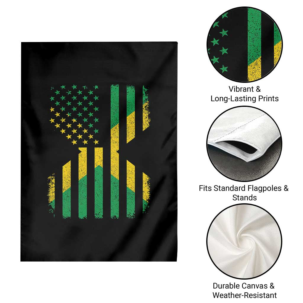 Jamaican American Distressed Patriotic Flag Garden Flag - Wonder Print Shop