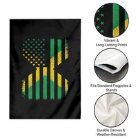 Jamaican American Distressed Patriotic Flag Garden Flag - Wonder Print Shop