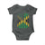 Jamaican American Distressed Patriotic Flag Baby Onesie - Wonder Print Shop