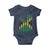Jamaican American Distressed Patriotic Flag Baby Onesie - Wonder Print Shop