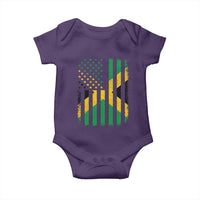 Jamaican American Distressed Patriotic Flag Baby Onesie - Wonder Print Shop