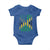 Jamaican American Distressed Patriotic Flag Baby Onesie - Wonder Print Shop