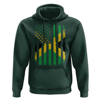 Jamaican American Distressed Patriotic Flag Hoodie - Wonder Print Shop