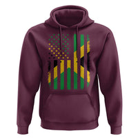 Jamaican American Distressed Patriotic Flag Hoodie - Wonder Print Shop