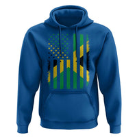Jamaican American Distressed Patriotic Flag Hoodie - Wonder Print Shop