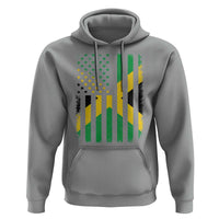 Jamaican American Distressed Patriotic Flag Hoodie - Wonder Print Shop