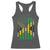 Jamaican American Distressed Patriotic Flag Racerback Tank Top - Wonder Print Shop