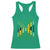 Jamaican American Distressed Patriotic Flag Racerback Tank Top - Wonder Print Shop