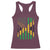 Jamaican American Distressed Patriotic Flag Racerback Tank Top - Wonder Print Shop