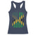 Jamaican American Distressed Patriotic Flag Racerback Tank Top - Wonder Print Shop
