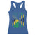 Jamaican American Distressed Patriotic Flag Racerback Tank Top - Wonder Print Shop
