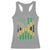 Jamaican American Distressed Patriotic Flag Racerback Tank Top - Wonder Print Shop