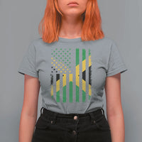 Jamaican American Distressed Patriotic Flag T Shirt For Women - Wonder Print Shop