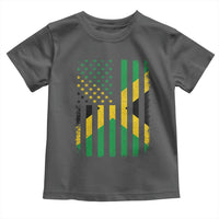Jamaican American Distressed Patriotic Flag Toddler T Shirt - Wonder Print Shop