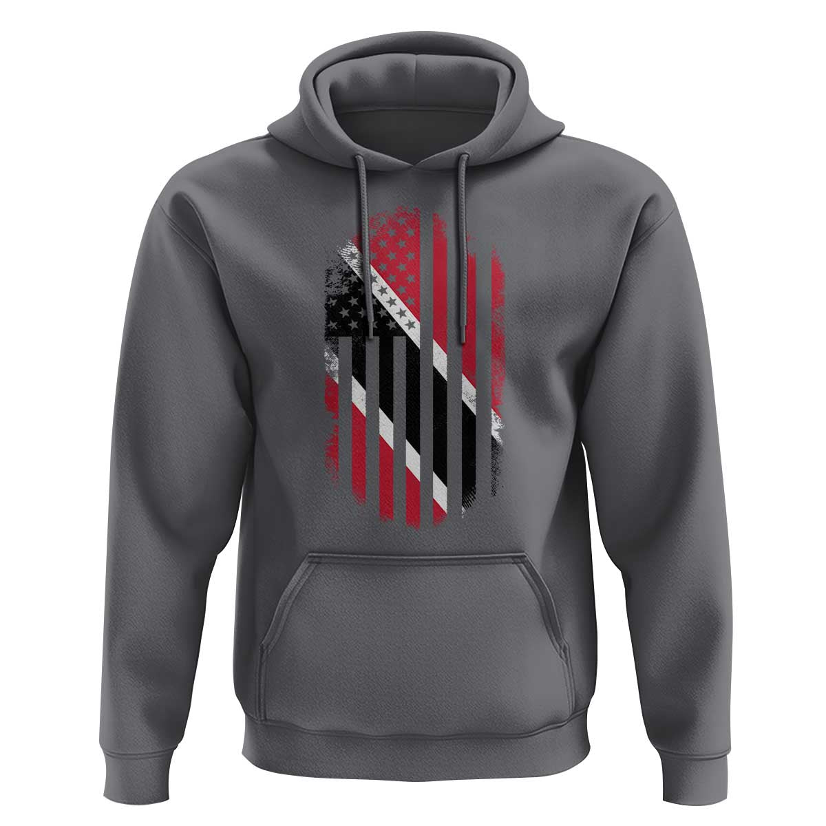 Trinidad And Tobago Trinidadian American Flag Hoodie - Wonder Print Shop