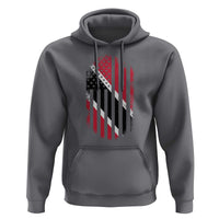 Trinidad And Tobago Trinidadian American Flag Hoodie - Wonder Print Shop