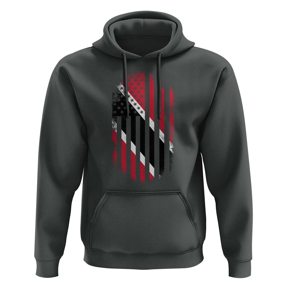 Trinidad And Tobago Trinidadian American Flag Hoodie - Wonder Print Shop