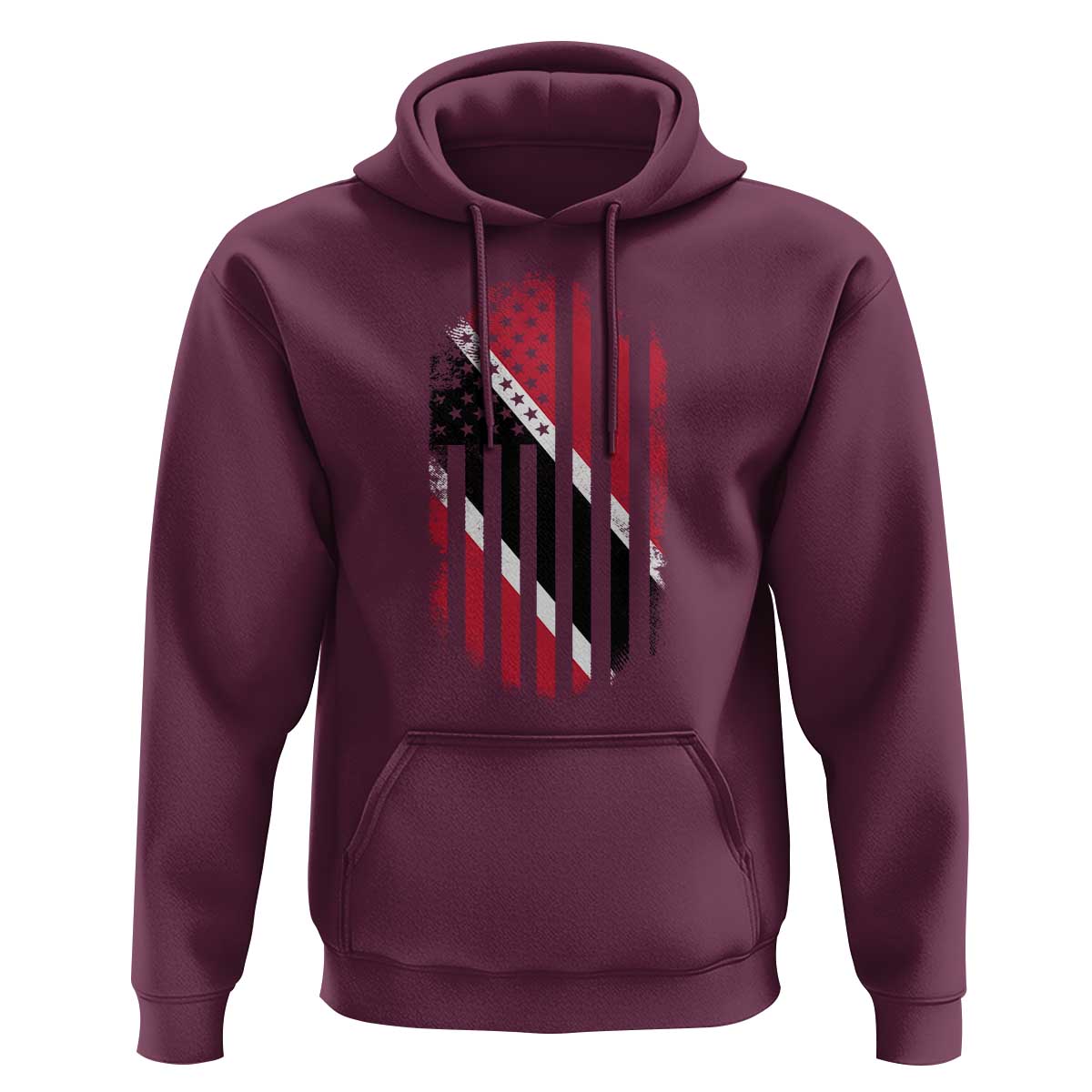 Trinidad And Tobago Trinidadian American Flag Hoodie - Wonder Print Shop