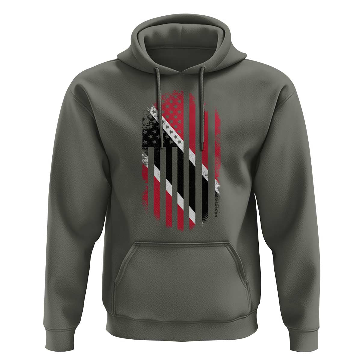 Trinidad And Tobago Trinidadian American Flag Hoodie - Wonder Print Shop