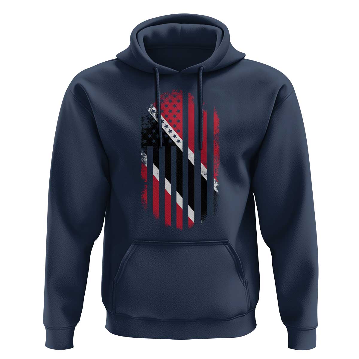 Trinidad And Tobago Trinidadian American Flag Hoodie - Wonder Print Shop