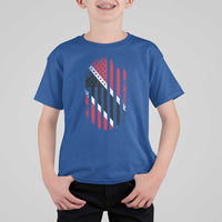 Trinidad And Tobago Trinidadian American Flag T Shirt For Kid - Wonder Print Shop