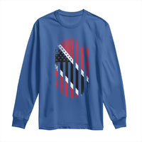 Trinidad And Tobago Trinidadian American Flag Long Sleeve Shirt - Wonder Print Shop