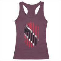 Trinidad And Tobago Trinidadian American Flag Racerback Tank Top - Wonder Print Shop