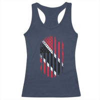 Trinidad And Tobago Trinidadian American Flag Racerback Tank Top - Wonder Print Shop