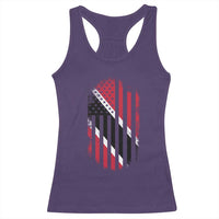 Trinidad And Tobago Trinidadian American Flag Racerback Tank Top - Wonder Print Shop