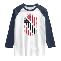 Trinidad And Tobago Trinidadian American Flag Raglan Shirt - Wonder Print Shop