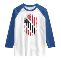 Trinidad And Tobago Trinidadian American Flag Raglan Shirt - Wonder Print Shop