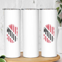 Trinidad And Tobago Trinidadian American Flag Skinny Tumbler - Wonder Print Shop
