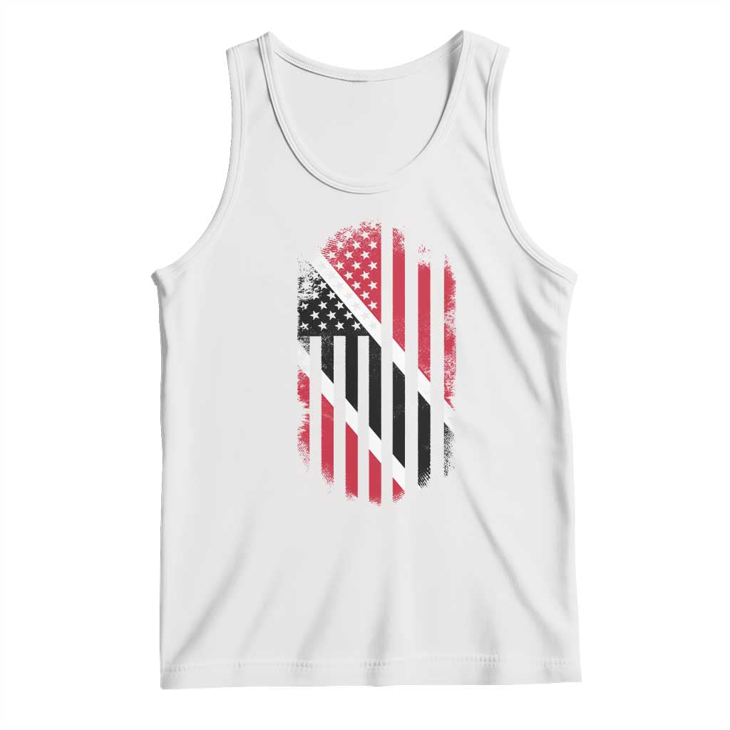 Trinidad And Tobago Trinidadian American Flag Tank Top - Wonder Print Shop
