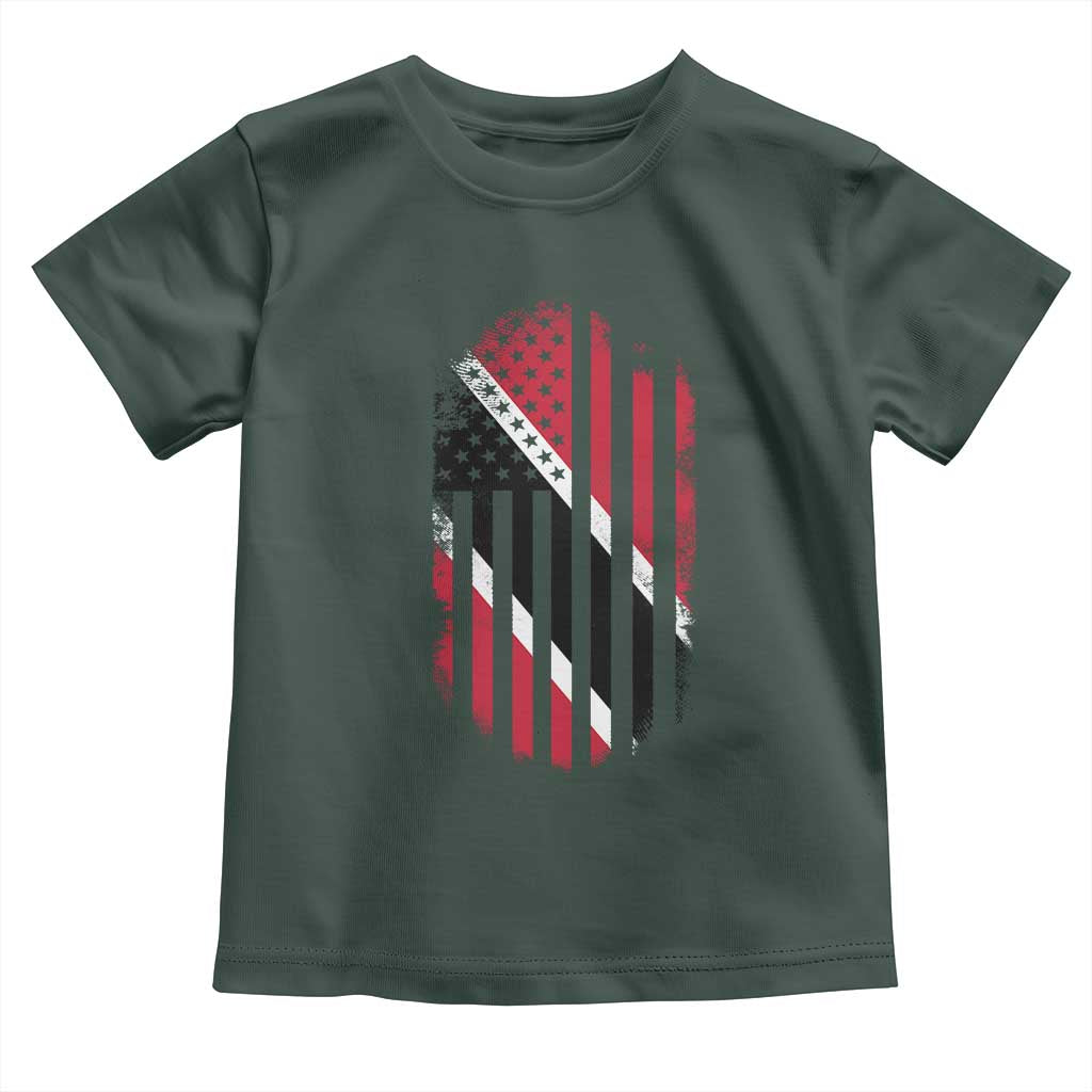 Trinidad And Tobago Trinidadian American Flag Toddler T Shirt - Wonder Print Shop