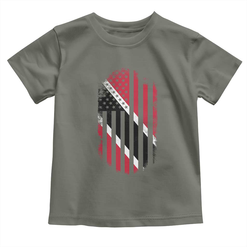 Trinidad And Tobago Trinidadian American Flag Toddler T Shirt - Wonder Print Shop