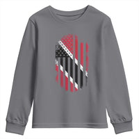 Trinidad And Tobago Trinidadian American Flag Youth Sweatshirt - Wonder Print Shop