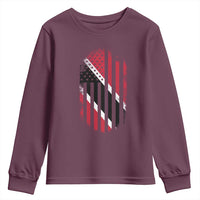 Trinidad And Tobago Trinidadian American Flag Youth Sweatshirt - Wonder Print Shop