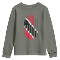 Trinidad And Tobago Trinidadian American Flag Youth Sweatshirt - Wonder Print Shop