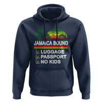 Jamaican Travel Vacation Trip Hoodie Jamaica Bound Luggage Passport No Kids - Wonder Print Shop