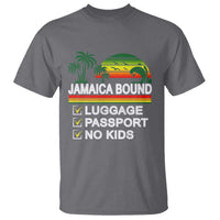 Jamaican Travel Vacation Trip T Shirt Jamaica Bound Luggage Passport No Kids - Wonder Print Shop