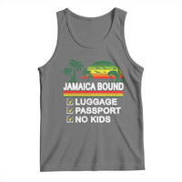 Jamaican Travel Vacation Trip Tank Top Jamaica Bound Luggage Passport No Kids - Wonder Print Shop
