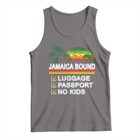 Jamaican Travel Vacation Trip Tank Top Jamaica Bound Luggage Passport No Kids - Wonder Print Shop