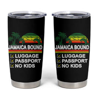 Jamaican Travel Vacation Trip Tumbler Cup Jamaica Bound Luggage Passport No Kids - Wonder Print Shop
