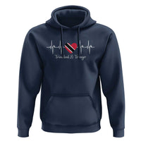 Trinidad And Tobago Heartbeat ECG Pulse Trinidadian Flag Hoodie - Wonder Print Shop