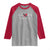 Trinidad And Tobago Heartbeat ECG Pulse Trinidadian Flag Raglan Shirt - Wonder Print Shop