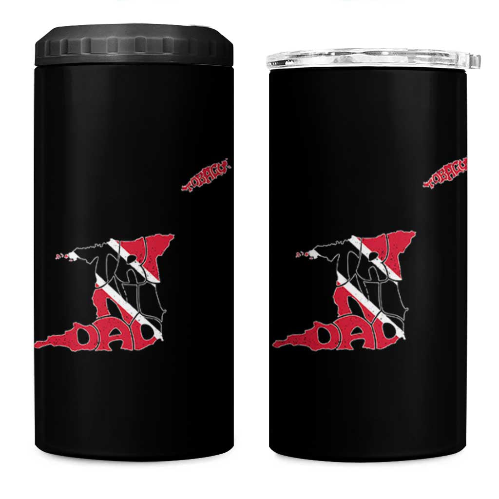 Trinidad And Tobago 4 in 1 Can Cooler Tumbler Pride Trinidadian Roots Flag - Wonder Print Shop