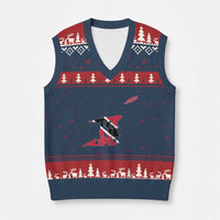 Trinidad And Tobago V-Neck Knit Sweater Vest Pride Trinidadian Roots Flag - Wonder Print Shop