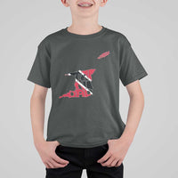 Trinidad And Tobago T Shirt For Kid Pride Trinidadian Roots Flag - Wonder Print Shop